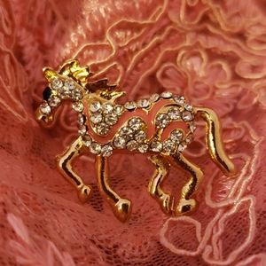 Rhinestone Costume Jewelry Adjustable Pony Ring